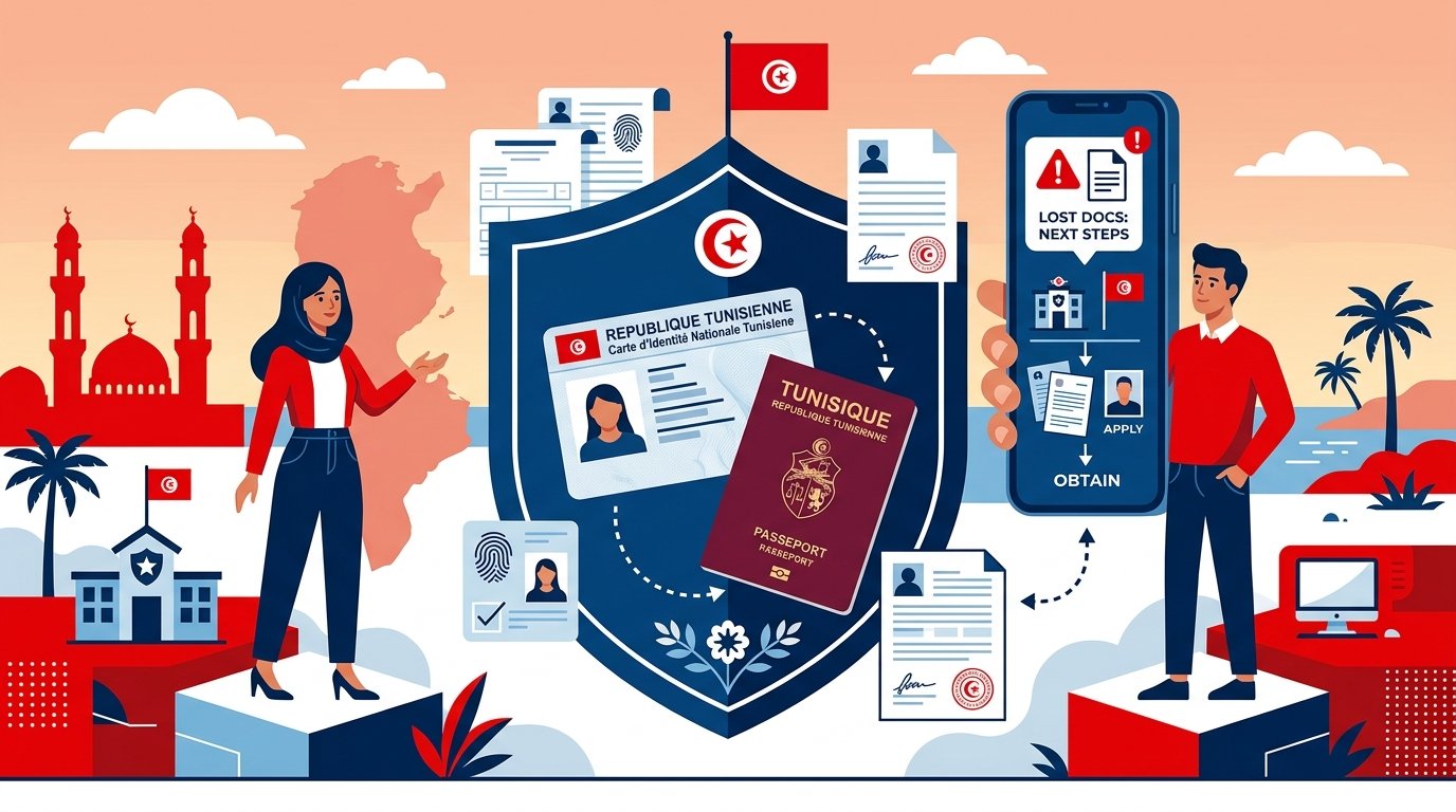 Perte de CIN, passeport ou permis en Tunisie : démarches officielles, déclaration de perte et entraide citoyenne
