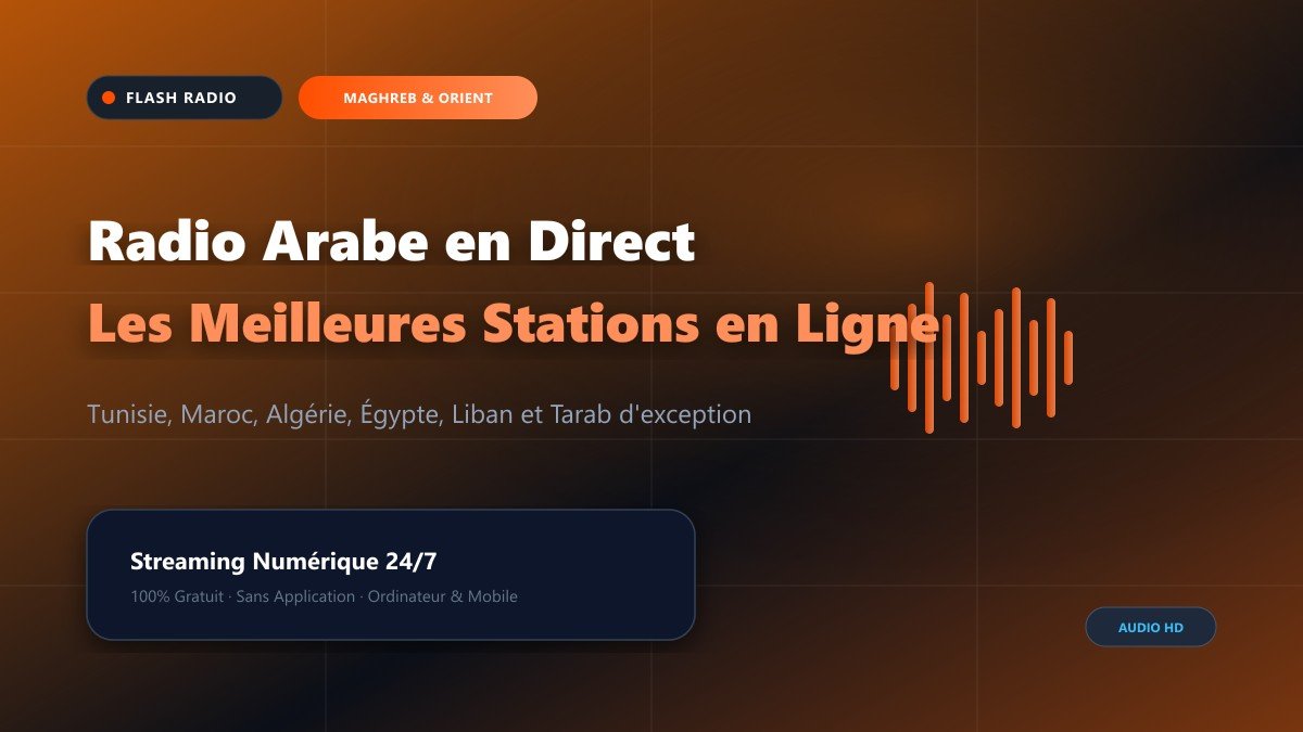Radio arabe en direct : Les meilleures stations du Maghreb et du Moyen-Orient en streaming